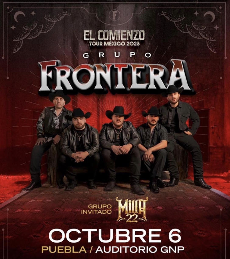 Grupo Frontera en el Auditorio GNP Puebla Octubre 2023 Dónde Hay Feria