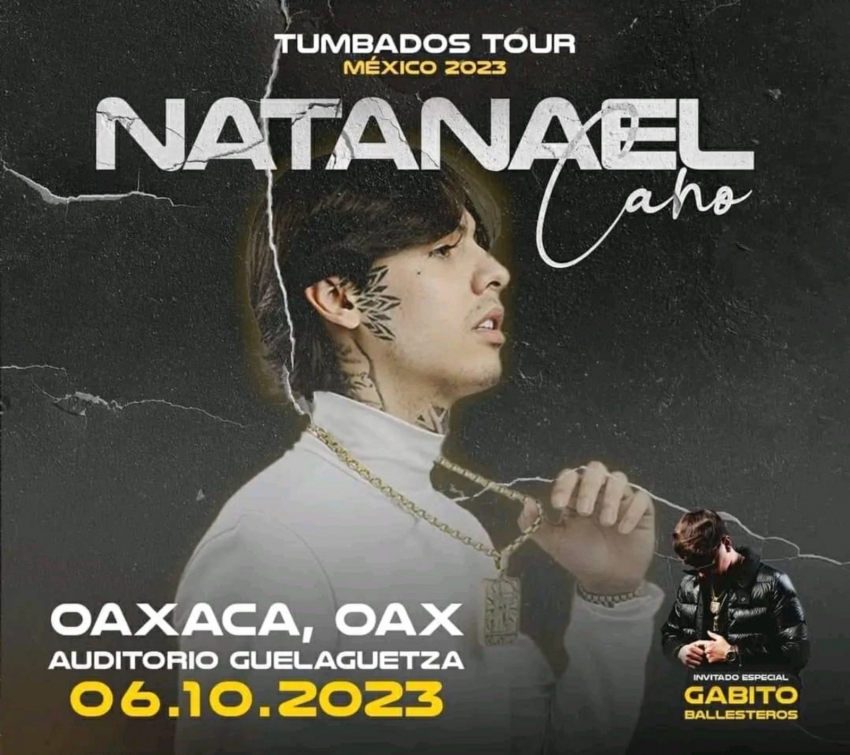 Natanael Cano en el Auditorio Guelaguetza Oaxaca Octubre 2023 Dónde