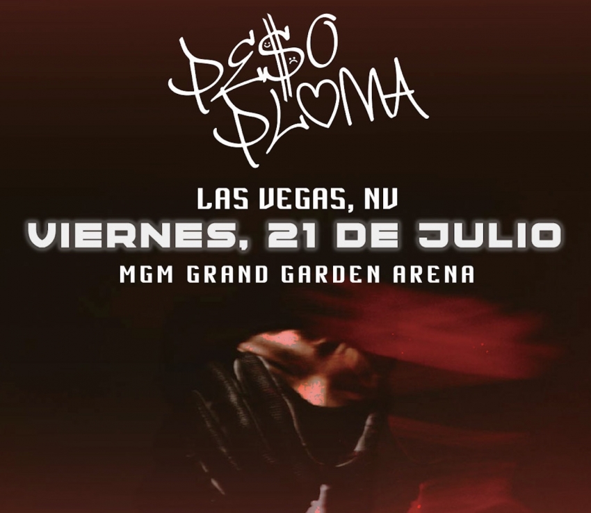 Peso Pluma En El MGM Grand Garden Arena Las Vegas NV Julio 2023