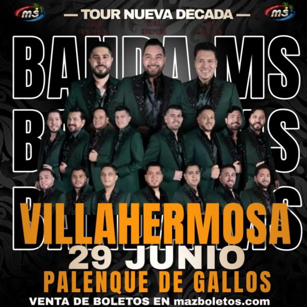 Banda MS en Villahermosa, Tabasco, Junio 2024