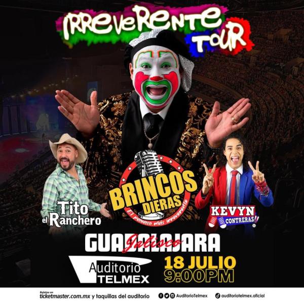 Brincos Dieras, Tito El Ranchero y Kevin Contreras en el Auditorio Telmex, Julio 2024