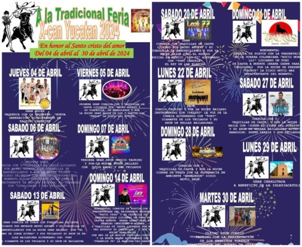Feria Tradicional Xcan Yucatán 2024