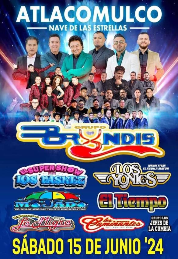 Festival Grupero en Atlacomulco, Edomex, Junio 2024
