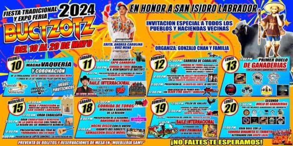 Fiesta Tradicional Buctzotz Yucatán 2024