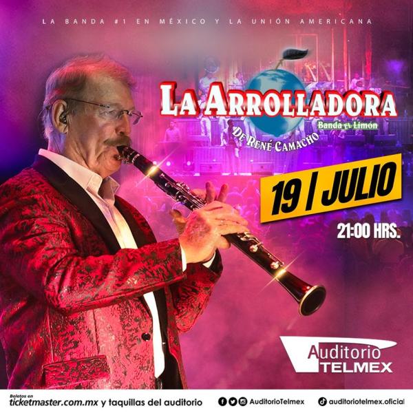 La Arrolladora Banda El Limón en el Auditorio Telmex, Julio 2024