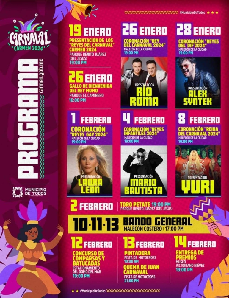 Carnaval Carmen 2025 Dónde Hay Feria