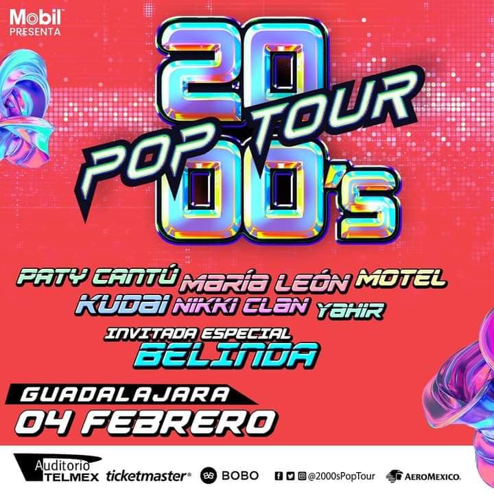 2000s Pop Tour En El Auditorio Telmex De Guadalajara Febrero 2023 Dónde Hay Feria