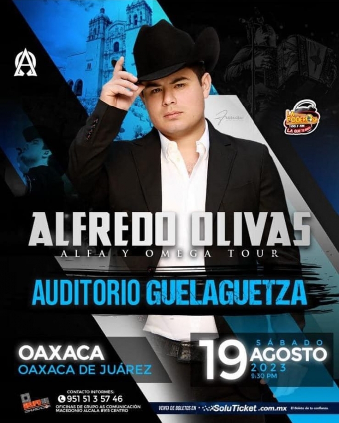Alfredo Olivas en el Auditorio Guelaguetza de Oaxaca, Agosto 2023