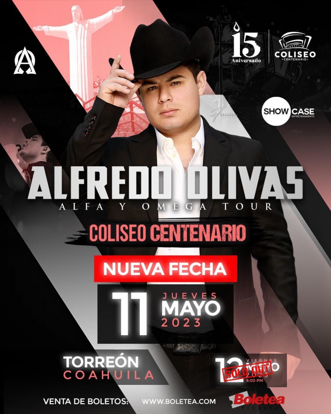 Alfredo Olivas En El Coliseo Centenario De Torreón Mayo 2023 Dónde Hay Feria 8093