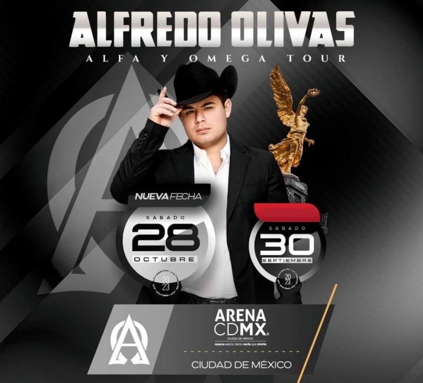 Alfredo Olivas en la Arena CDMX, Septiembre y octubre 2023 DÓNDE HAY