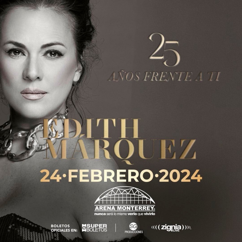 Edith Márquez en la Arena Monterrey, Febrero 2024 Dónde Hay Feria