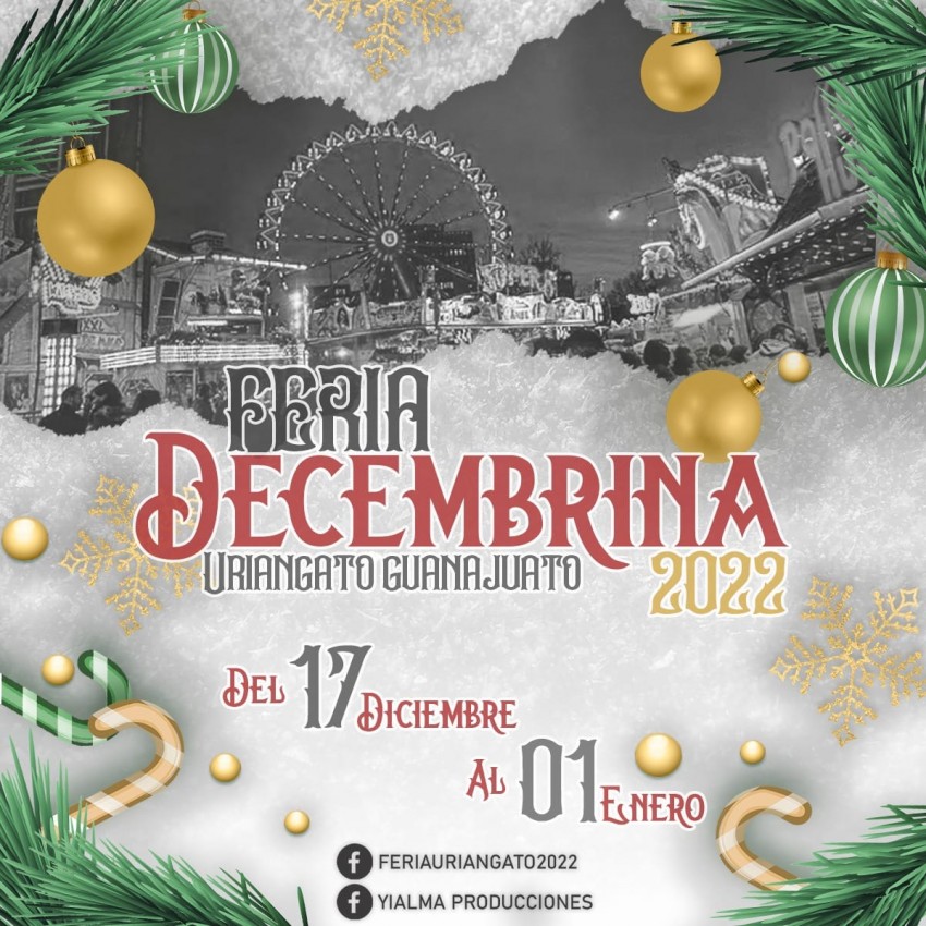 Feria Decembrina Uriangato 2022 DÓNDE HAY FERIA