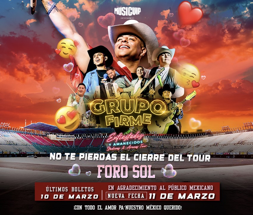 Grupo Firme en el Foro Sol CDMX, Marzo 2023