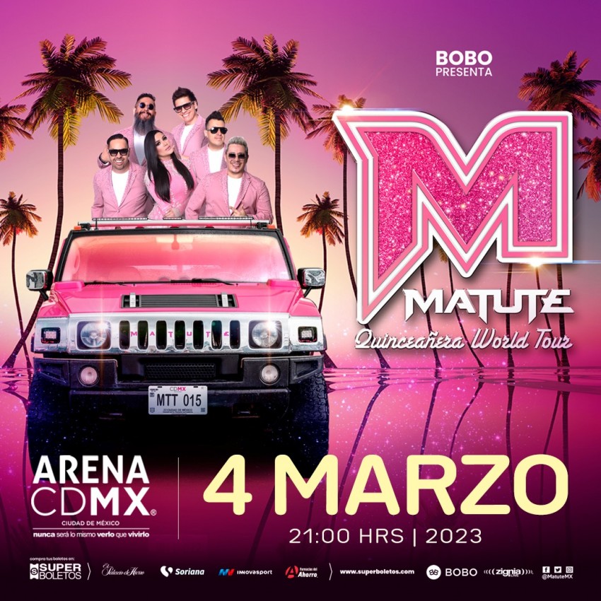 Grupo Matute en la Arena Ciudad de México, Marzo 2023 Dónde Hay Feria