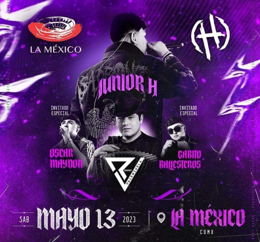 Junior H en la Plaza de Toros México, Mayo 2023 DÓNDE HAY FERIA