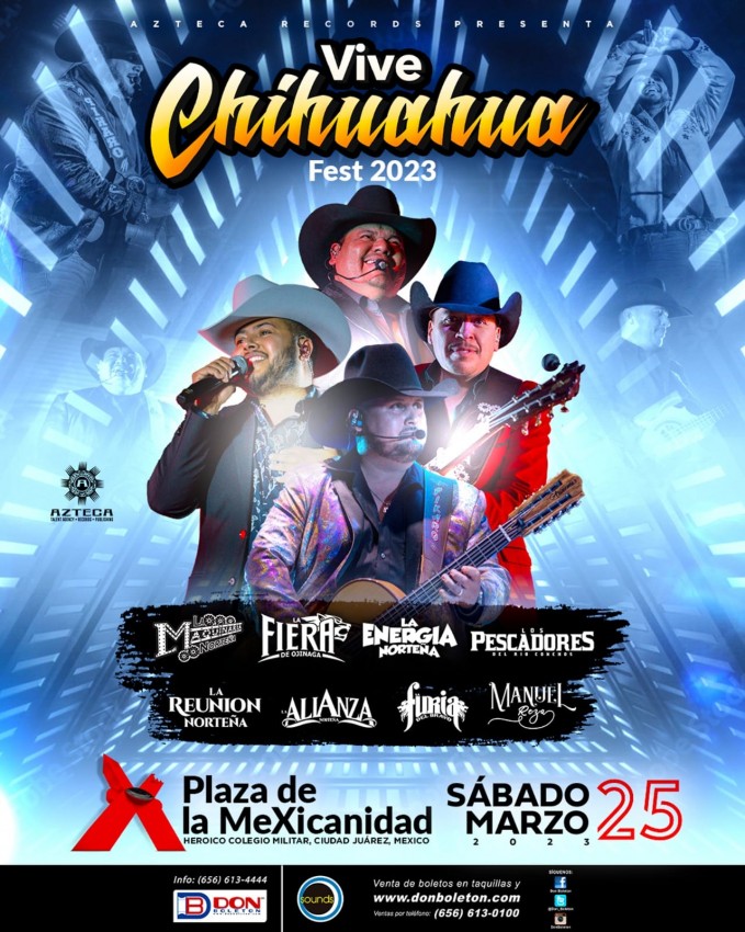 Vive Chihuahua Fest 2023 en Ciudad Juárez, Chihuahua, Febrero 2023