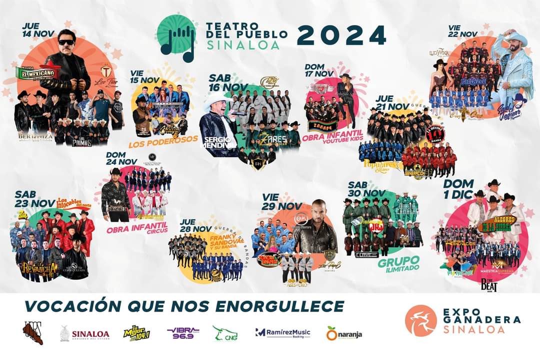 Teatro del Pueblo, Expo Ganadera Culiacán Sinaloa 2024