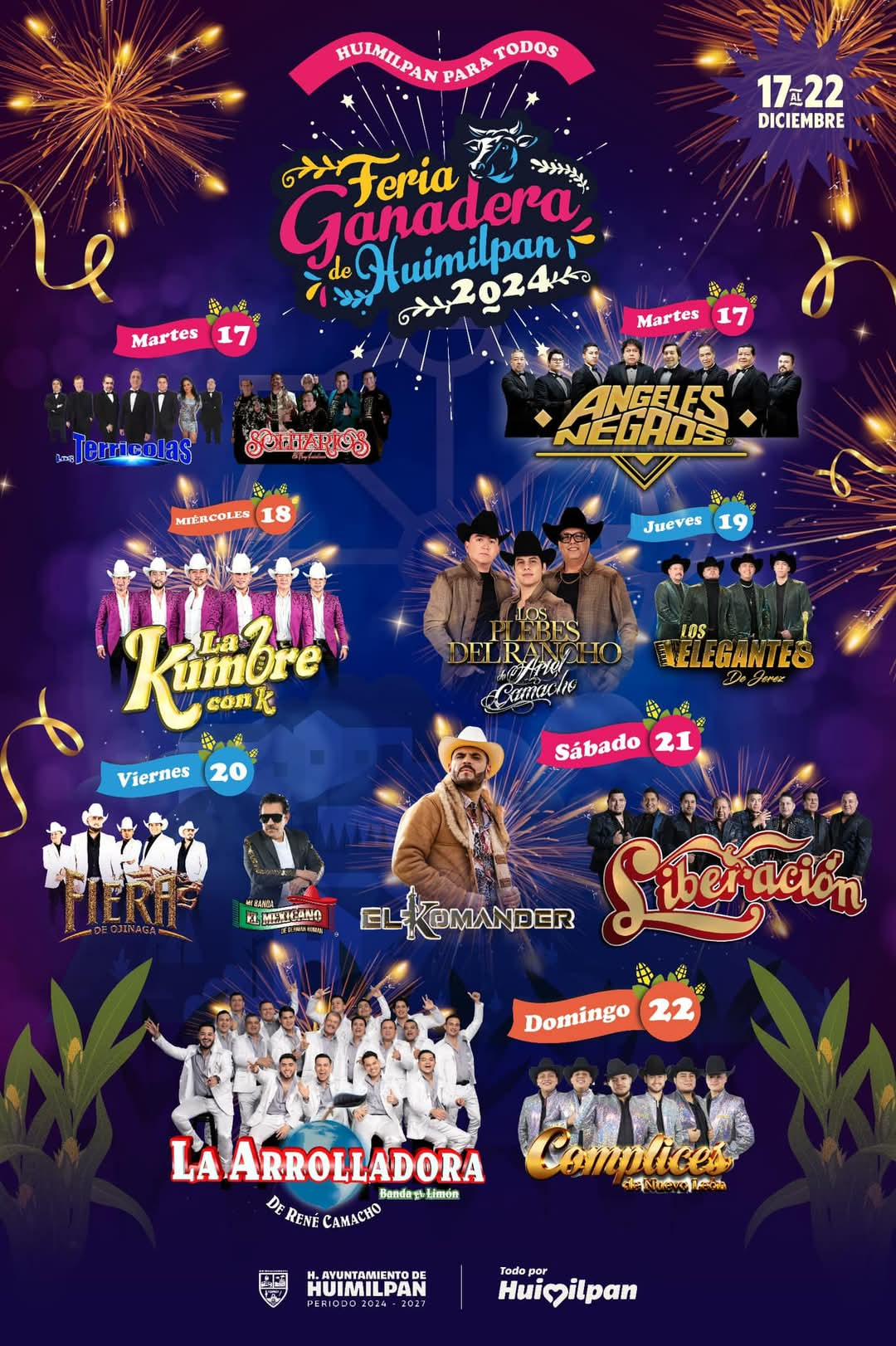 Cartelera Feria Ganadera Huimilpan 2024