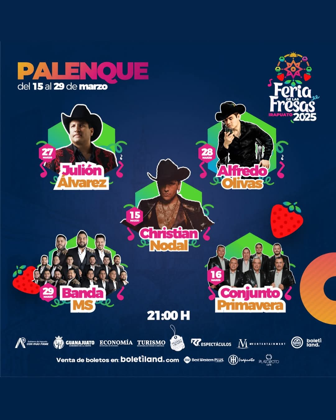 Palenque Feria de las Fresas Irapuato 2025