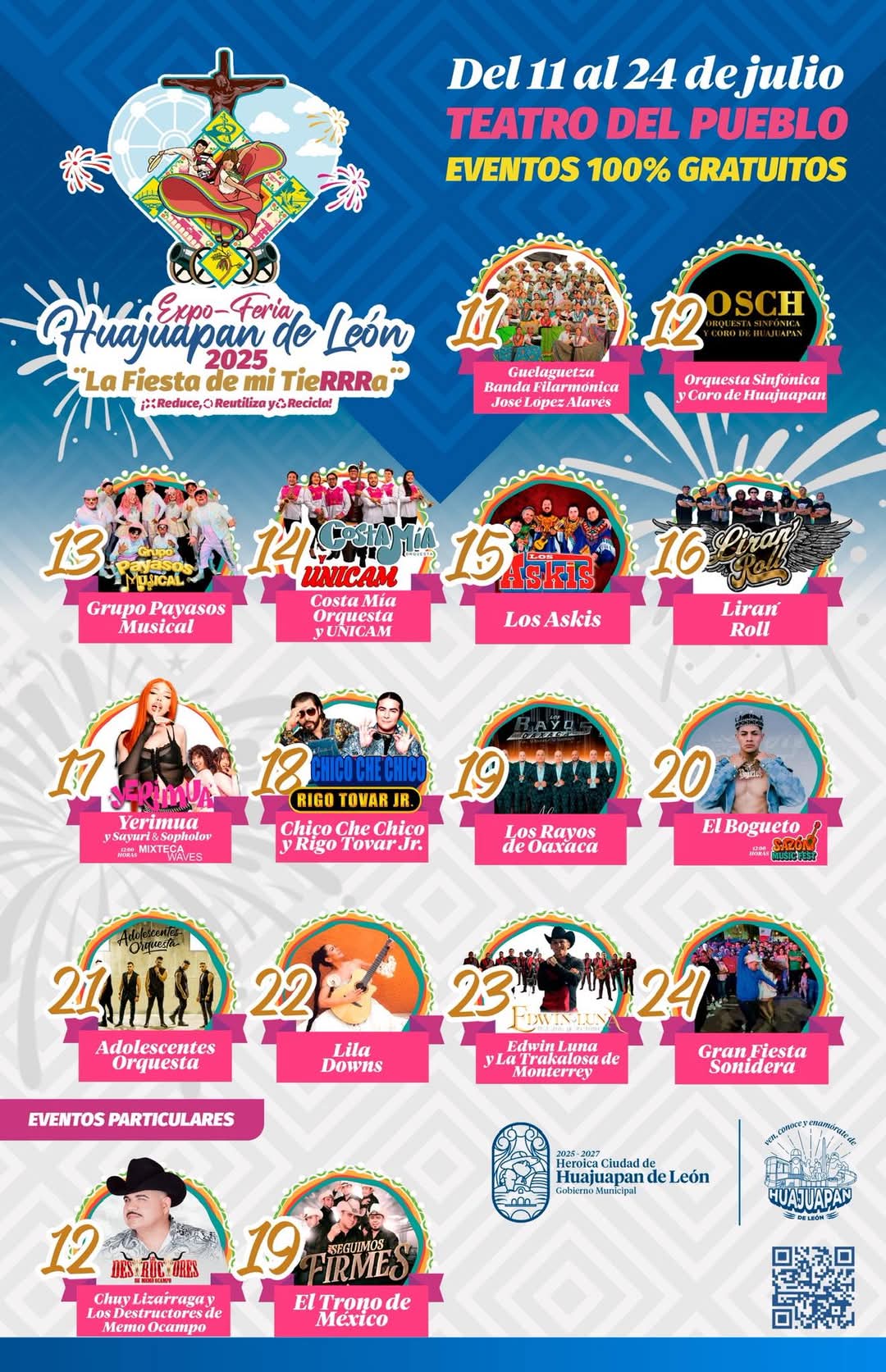 Elenco completo - Expo Feria Huajuapan de León 2025
