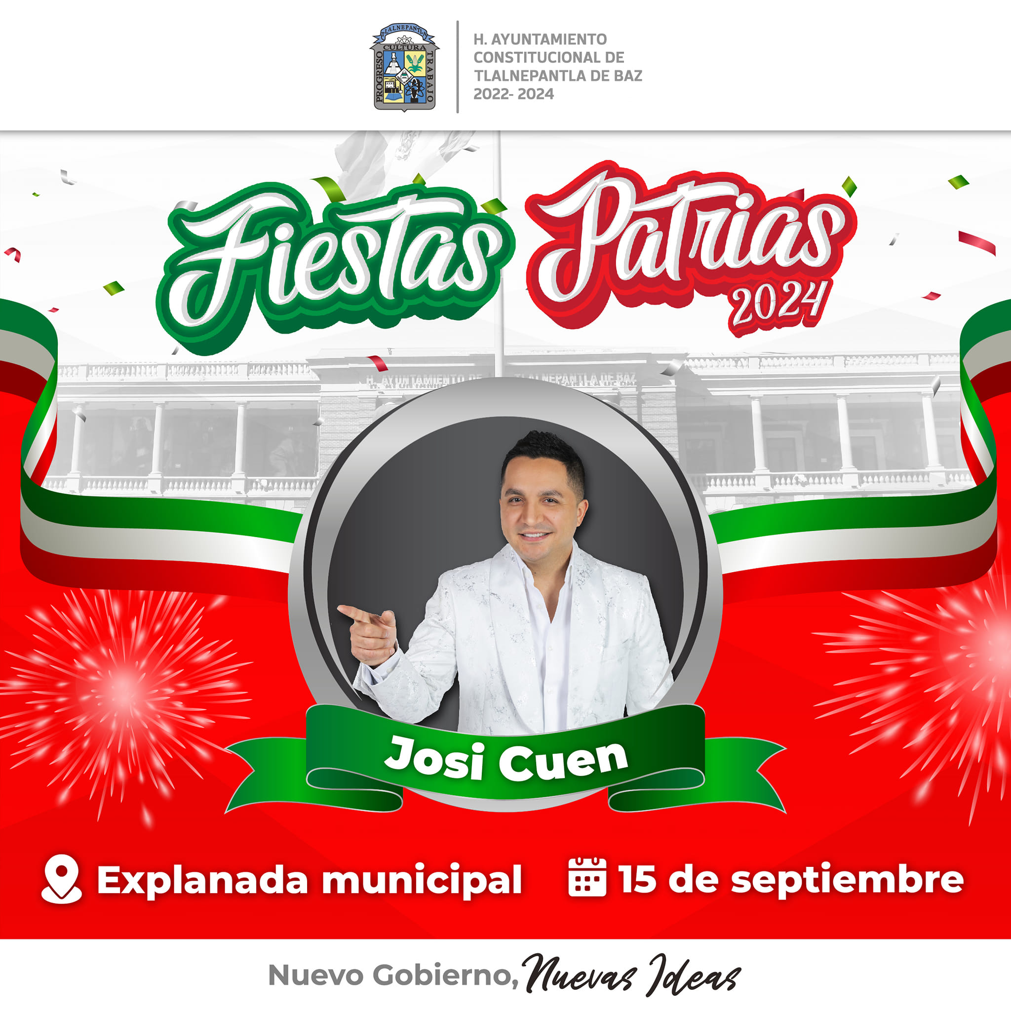 Josi Cuen en las Fiestas Patrias Tlalnepantla 2024