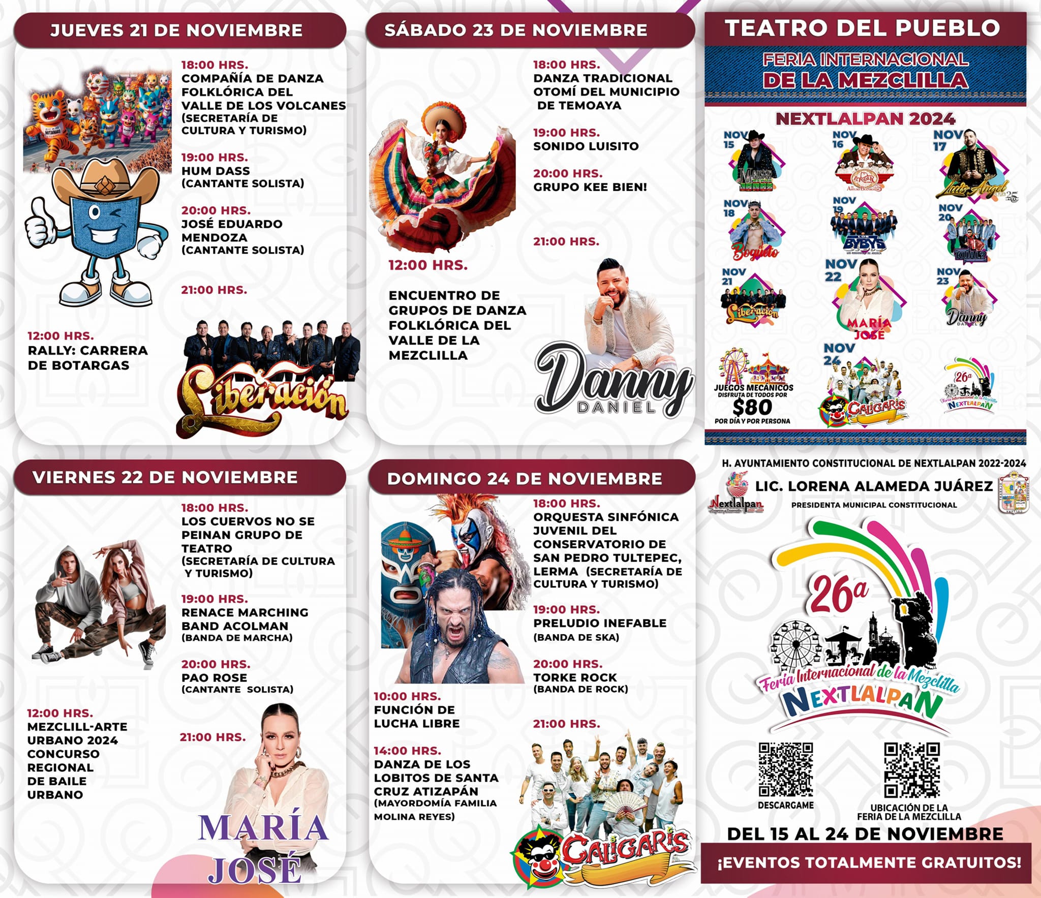 Programa Parte 2, Feria de la Mezclilla Nextlalpan 2024