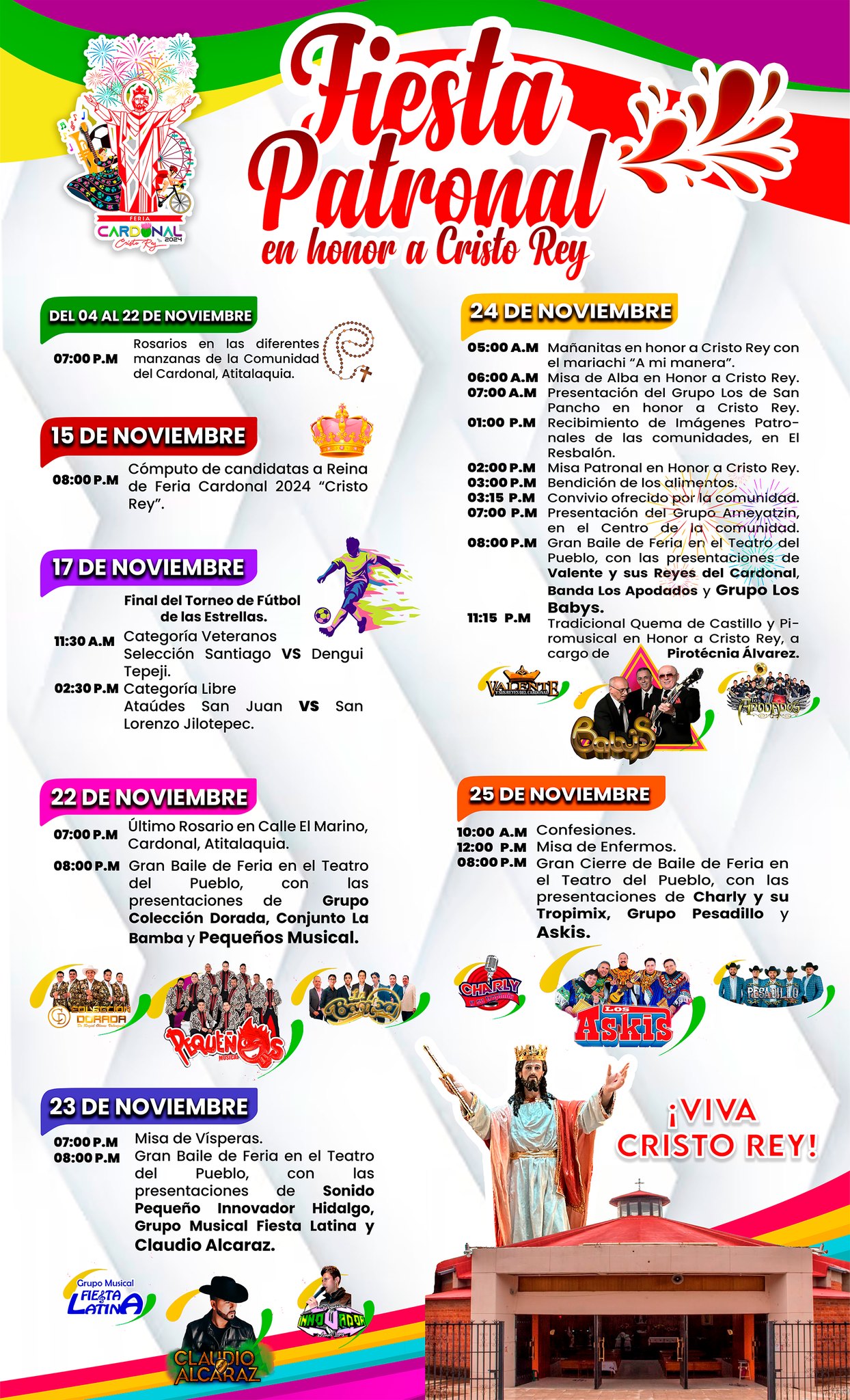 Actividades y Atractivos de la Feria Cardonal Atitalaquia 2024