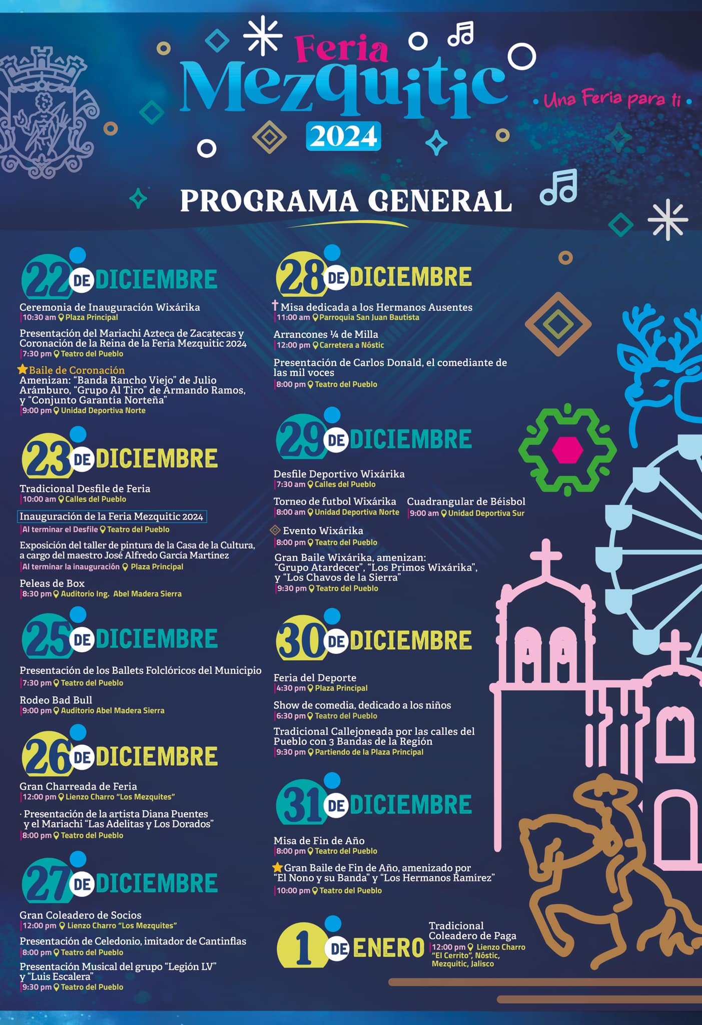 Programa Feria Mezquitic 2024