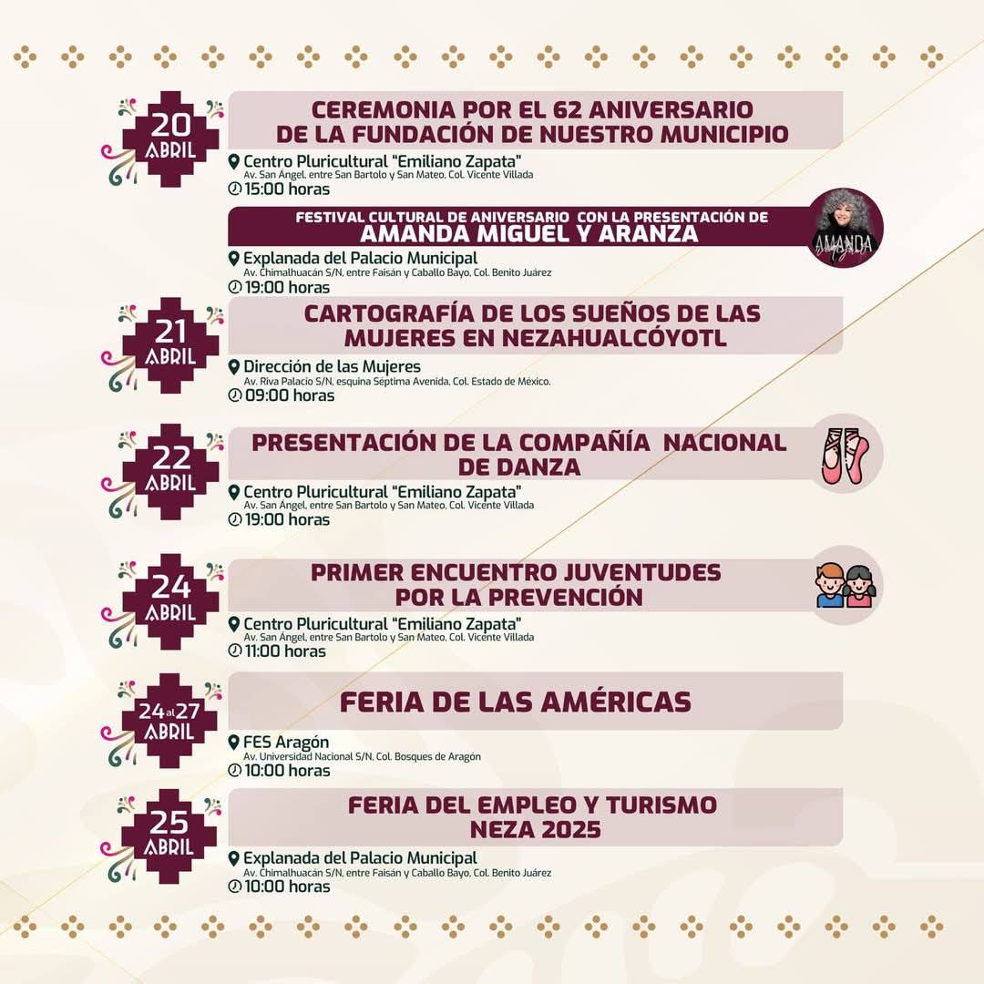 Programa Festival Cultural Nezatitlán 2025