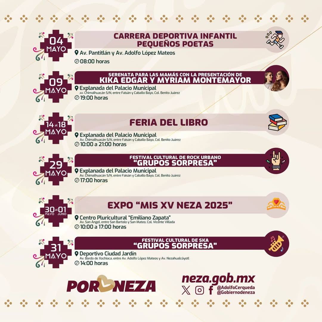 Programa Festival Cultural Nezatitlán 2025