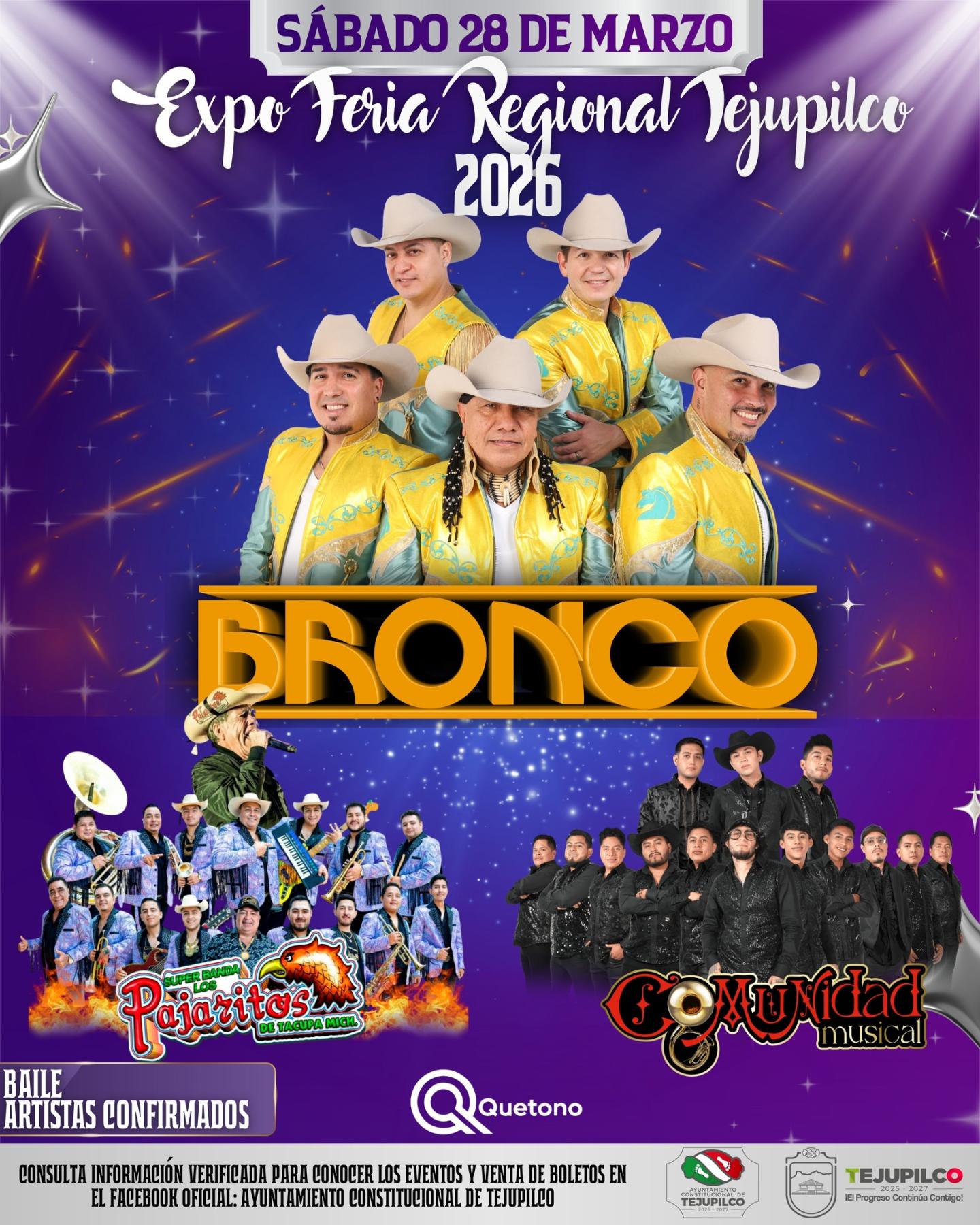 Grupo Bronco en la Expo Feria Regional Tejupilco 2026