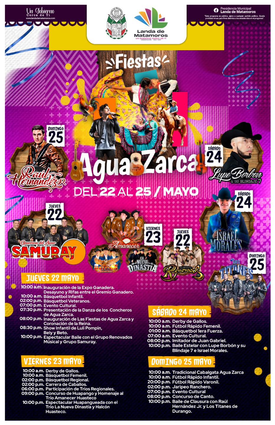 Fiestas Agua Zarca 2025