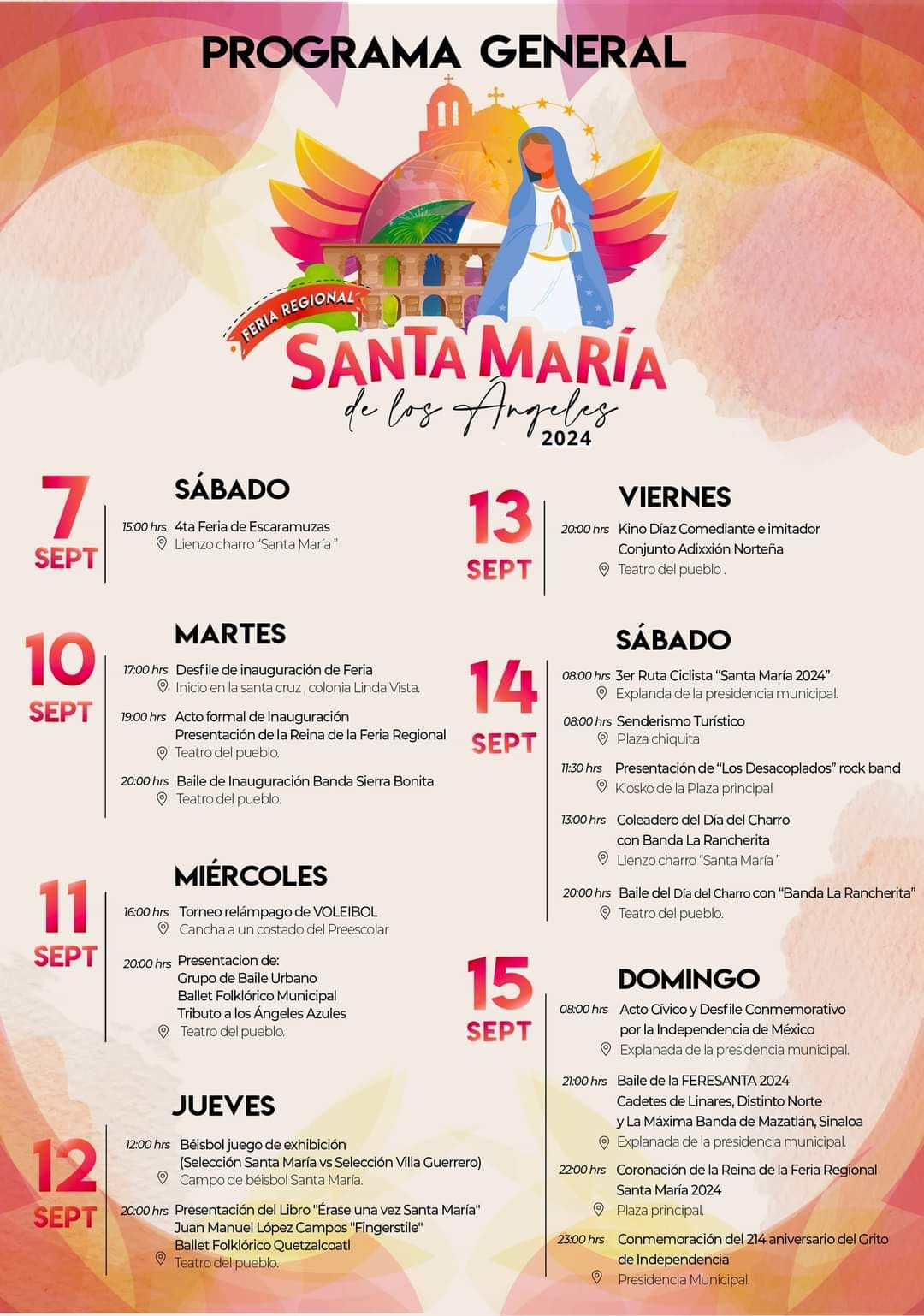 Feria Santa María de los Ángeles 2024