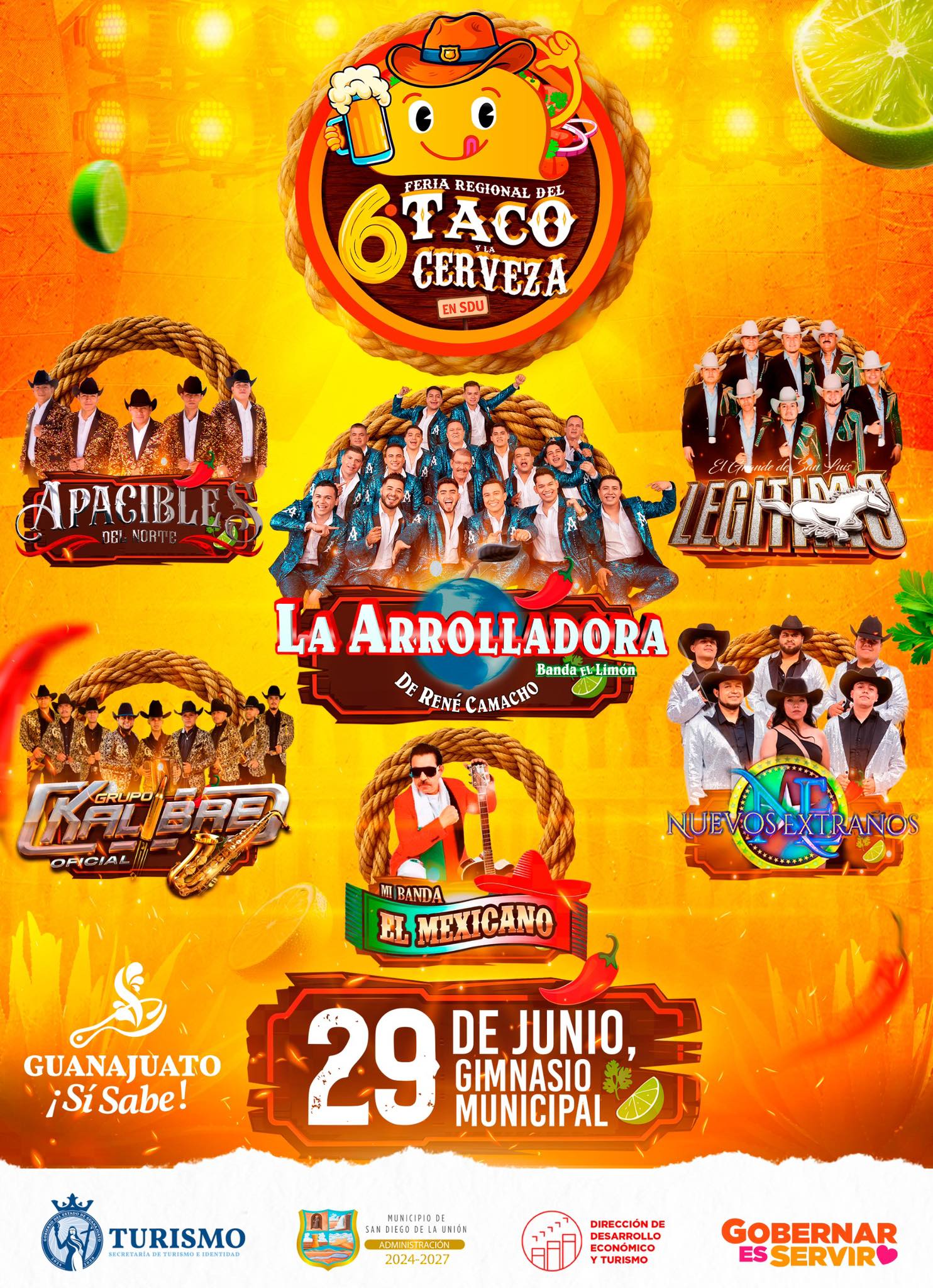 Elenco estelar - Feria Regional del Taco y la Cerveza 2025