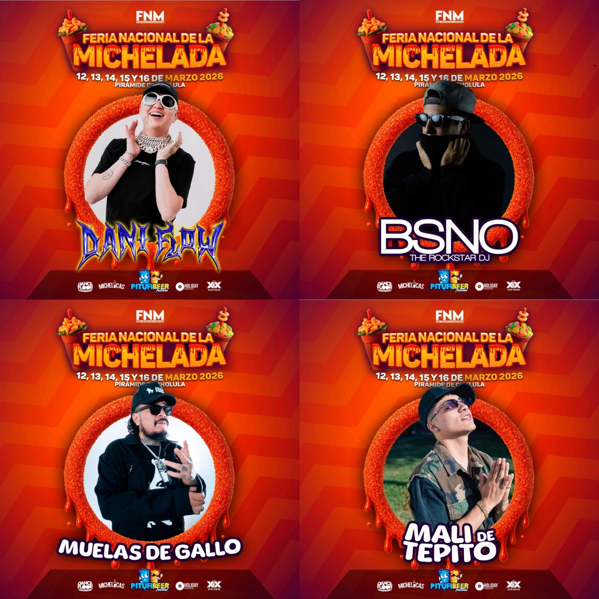 Cartelera Feria Nacional de la Michelada 2026