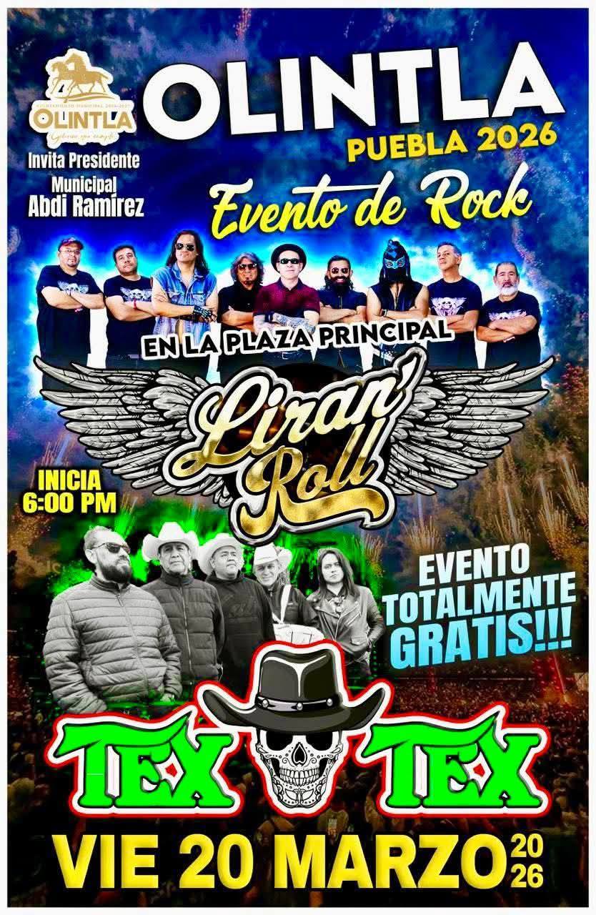 Cartelera estelar Feria Olintla 2026