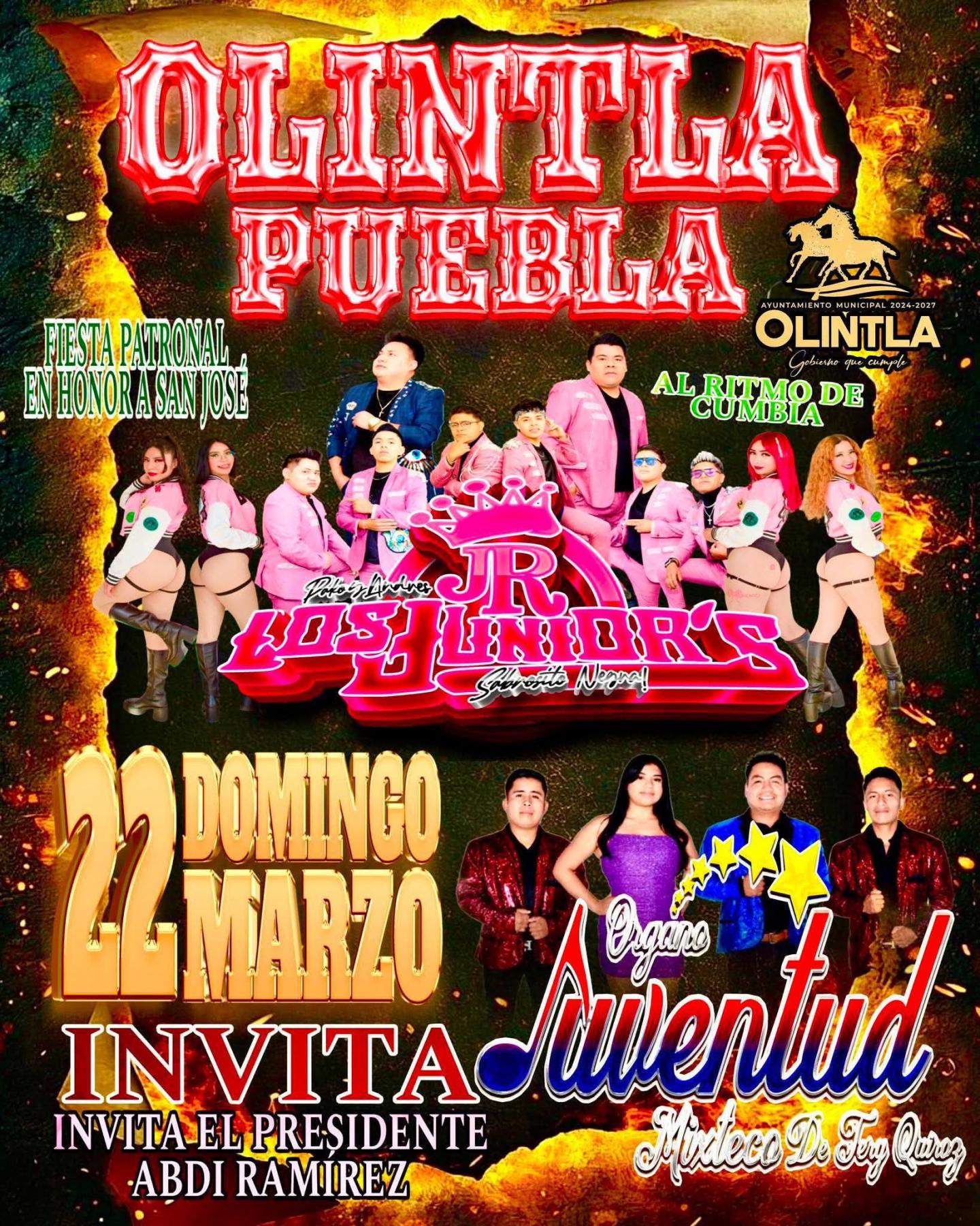 Cartelera estelar Feria Olintla 2026