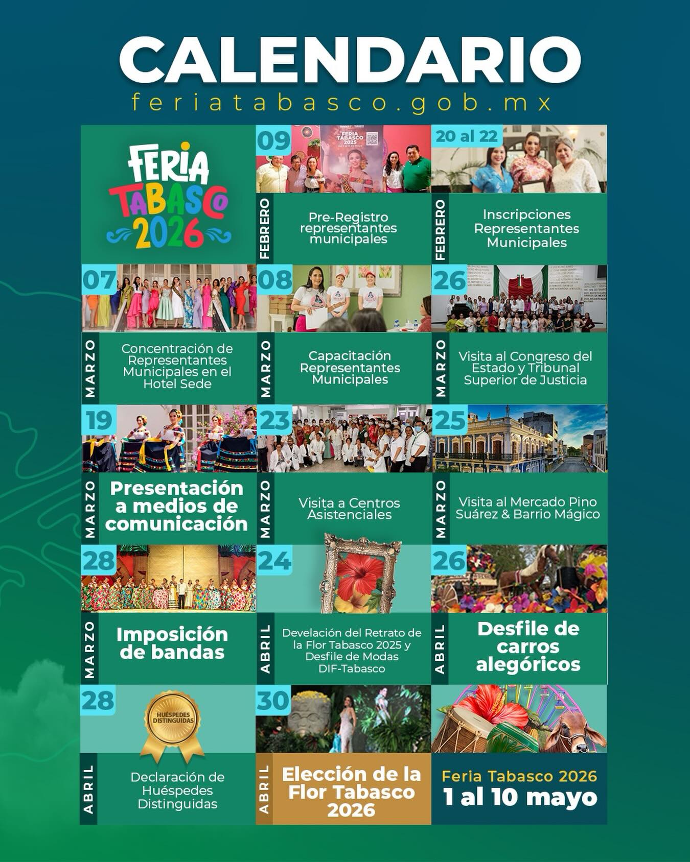 Programa Pre Feria Tabasco 2026