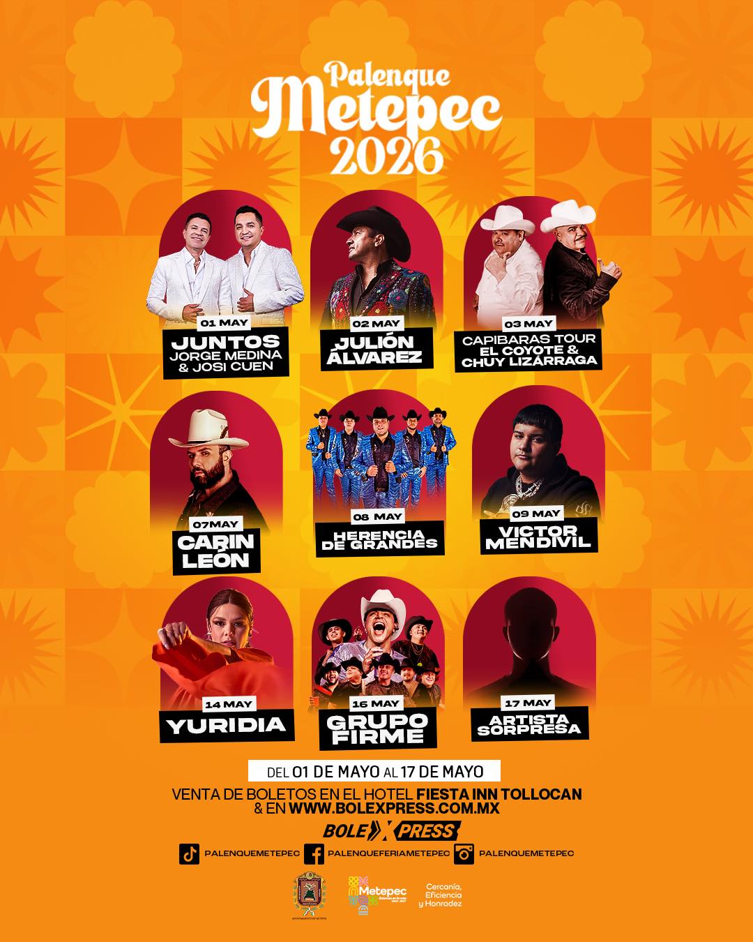 Palenque Feria San Isidro Metepec 2026