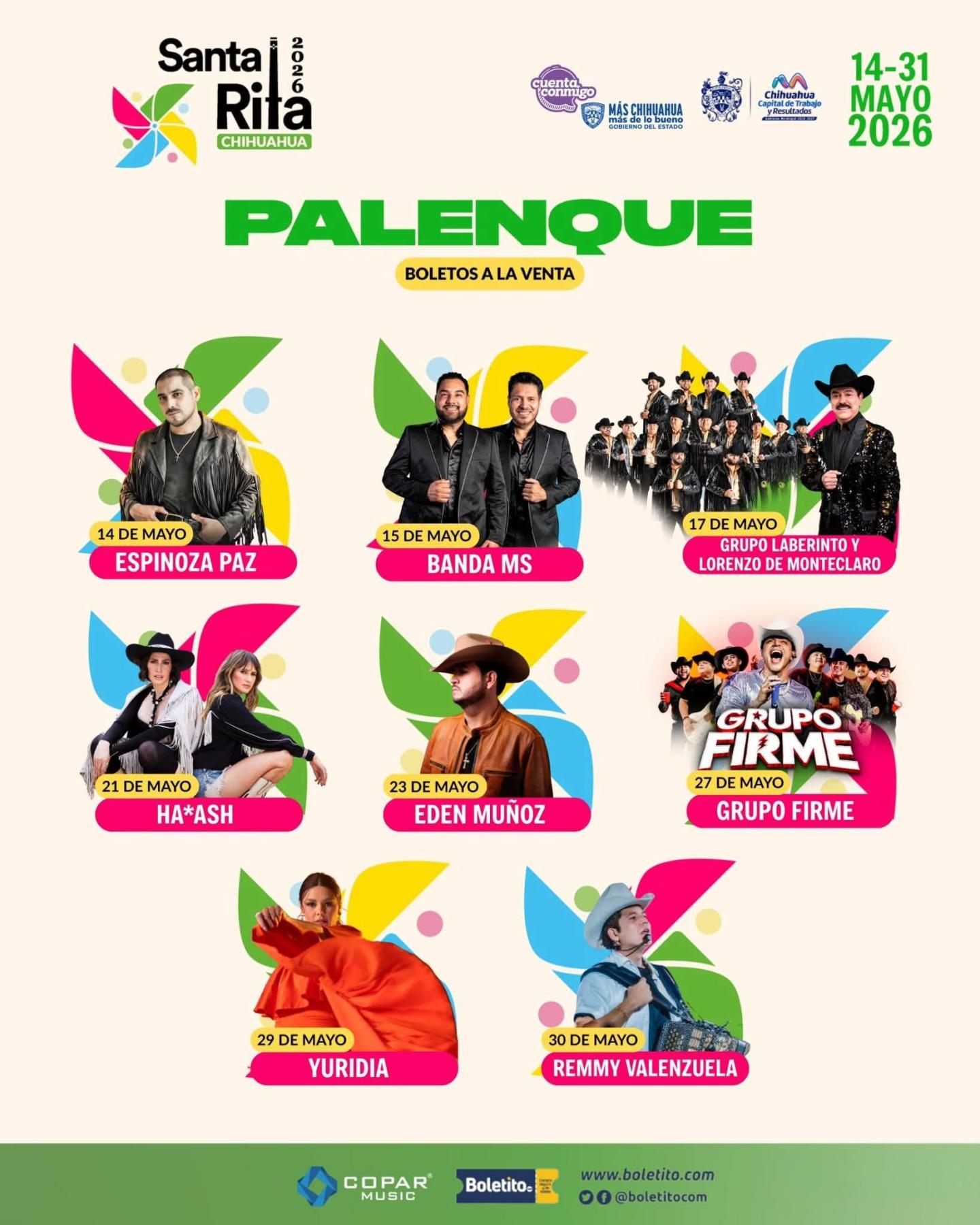 Palenque Feria Santa Rita Chihuahua 2026