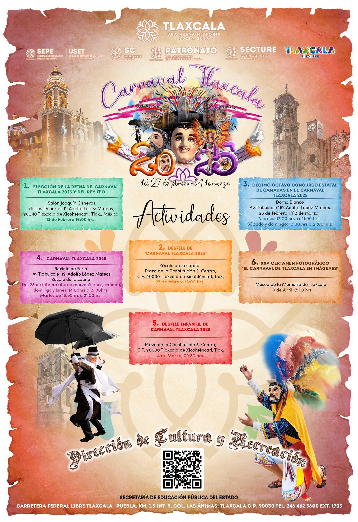 Eventos y Actividades del Carnaval de Tlaxcala 2025