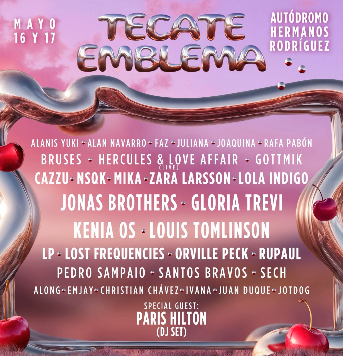 Cartel del Festival Tecate Emblema 2026