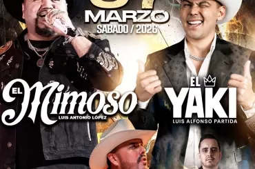 El Mimoso, El Yaki, Carlos Sarabia y Juanma en Rodeo Texcoco 2026: Gran Baile el 7 de Marzo