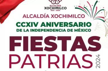 Grito de Independencia 2024 en la Alcaldía Xochimilco, CDMX