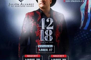 Julión Álvarez en SoFi Stadium Los Angeles, Abril 2025