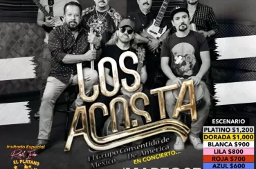 Los Acosta en el Auditorio Arema Explanada Pachuca