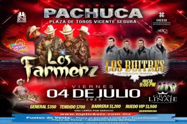 Los Farmerz en Pachuca, Hidalgo, Julio 2025