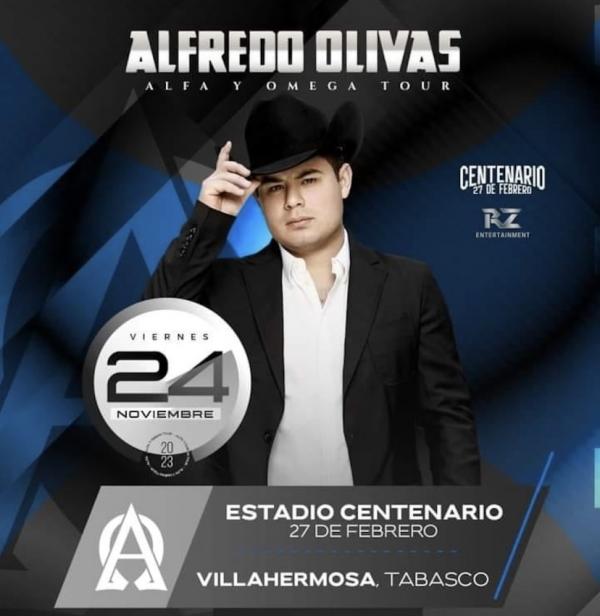 Alfredo Olivas en el Estadio Centenario, Villahermosa, Tabasco, Noviembre 2023