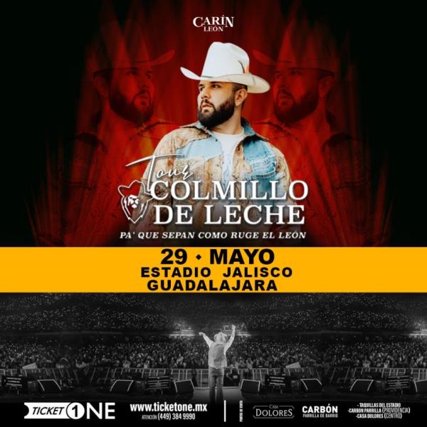 Carin León en el Estadio Jalisco de Guadalajara, Mayo 2024 Dónde Hay