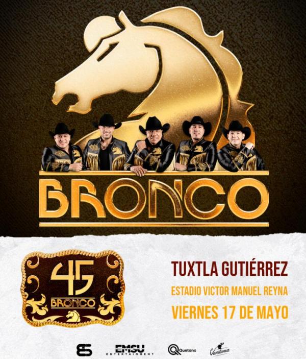 Grupo Bronco en Tuxtla Gutiérrez, Chiapas, Mayo 2024
